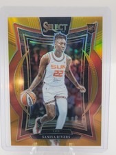 2025 Panini WNBA Select Saniya Rivers Gold Concourse Rookie /10 🔥