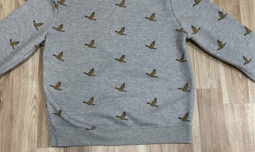 brooklyn standard Mens Gray Duck Long Sleeve Sweater Size Large  - Picture 14 of 16