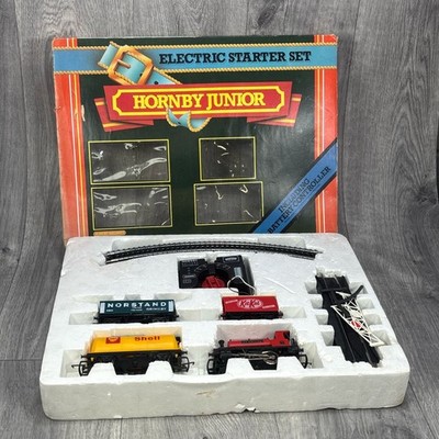 Hornby Junior Elektro Starter Set mit Batterie Controller Train Pack Vintage