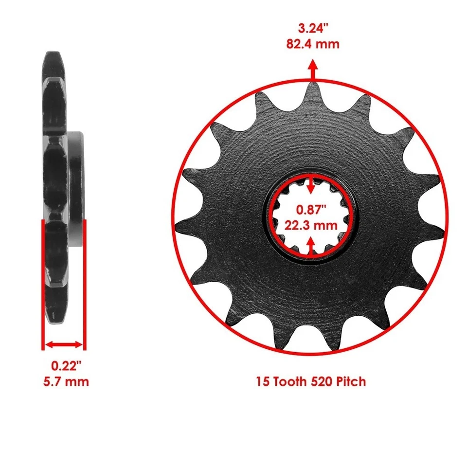 Kit de cadena de transmisión y piñones de junta tórica azul para Suzuki DR350Se / DR-Z400Sm Foto 4 de 4
