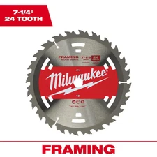 7-1/4 in 24-Tooth Wood Cutting Framer Circular Saw Blade – Precision Cut