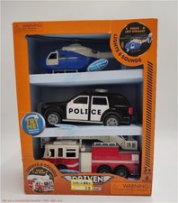 DRIVEN Small Toy Emergency Vehicle Set Micro Rescue Fleet - 3 pk SEE DETAILS