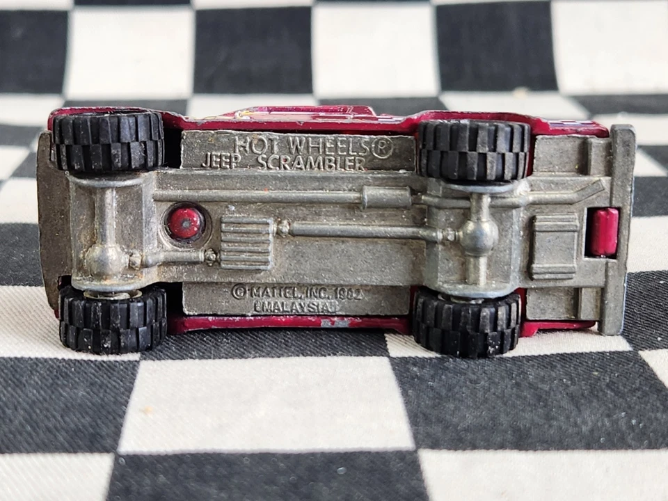 Hot Wheels Jeep Scrambler White Hub Real Riders FREE POST AUSTRALIA  - Image 4 of 4