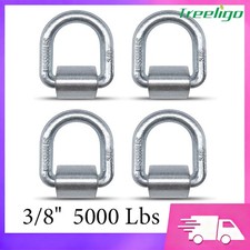 Weld-on 38 Forged D Ring 4 Packs-5000 Lbs Heavy Duty Trailer Truck Tow Hitches