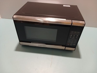 Chefman RJ55-SS-7-EU Mikrowelle 20 Liter   800 W   Edelstahl   NEU