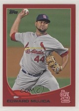 2013 Topps Target Red Edward Mujica #96 5x3
