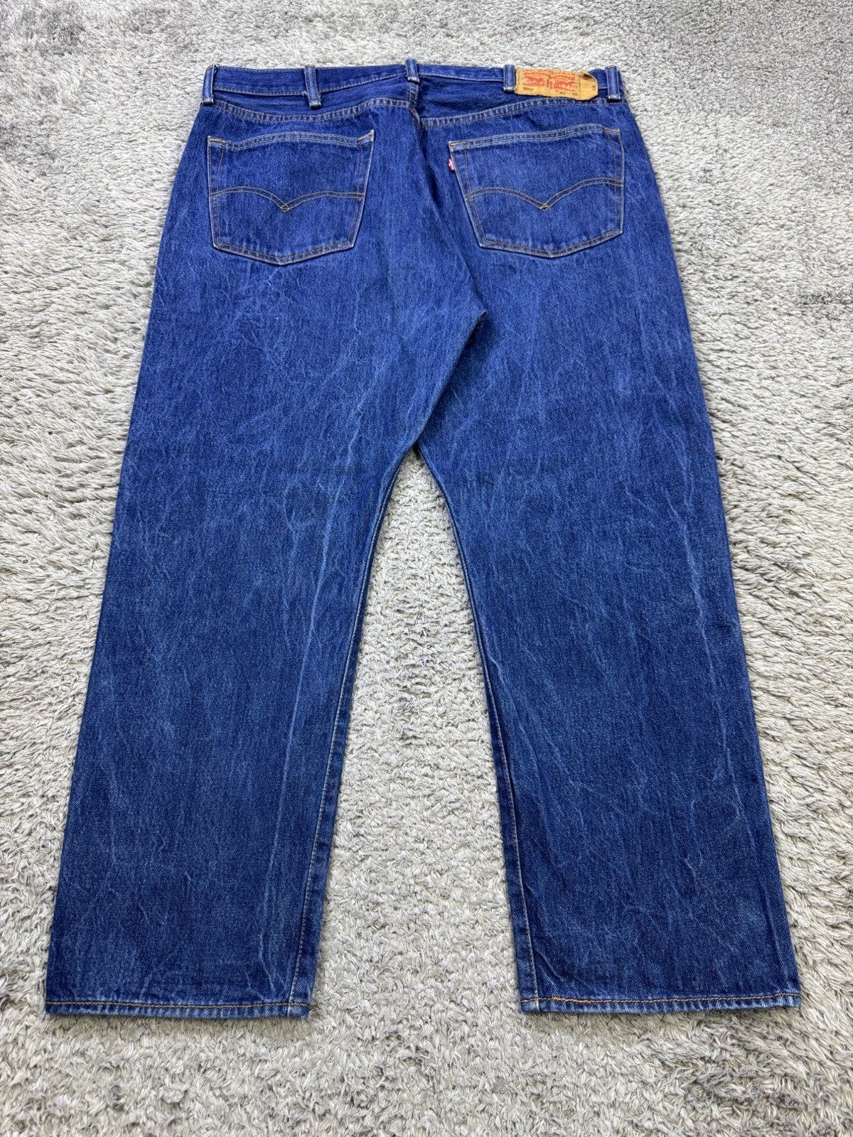 Levis 501 Jeans Men 40x28 Original Fit Straight Leg Button Fly Grudge Denim