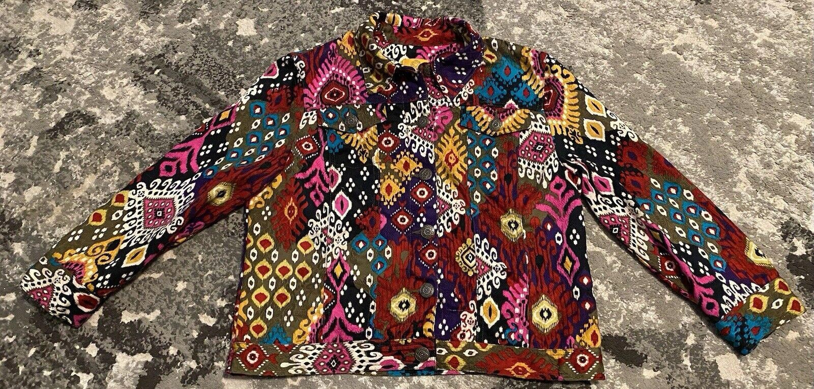 Ruby Rd Heavyweight Canvas Button Front Jacket Wa… - image 4