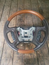 2008-12 Buick Enclave Oem Woodgrain Steering Wheel Wood Cocoa Leather 2008-12 Buick Enclave Oem Woodgrain Steering Wheel Wood Cocoa Leather