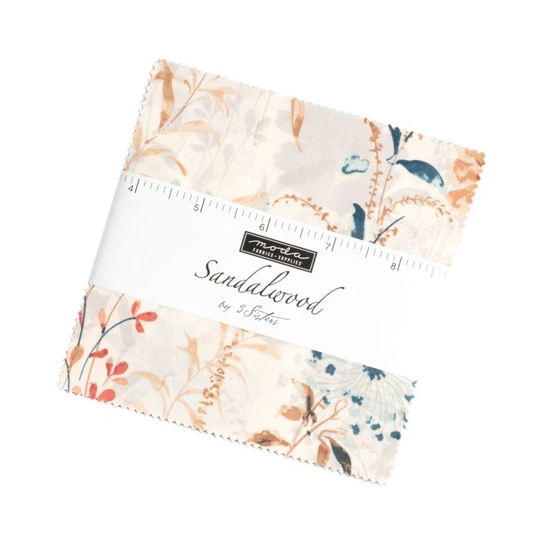 Moda Fabrics Charm Pack - Sandalwood by 3 Sisters. 42 x 5 inch squares