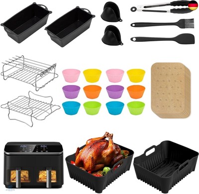 Cosori Heißluftfritteuse Zubehör für Heißluftfritteuse Cosori 8,5 L, Airfryer Zu