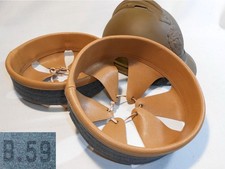 Adrian 15 Type2 Light Brown Leather WWI Helmet Inner Cover, Size B.59