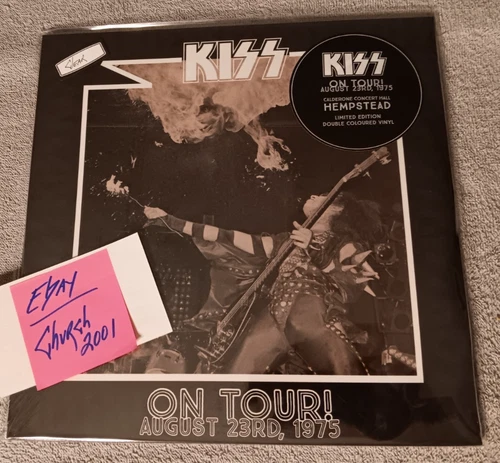 KISS EU Import Vinyl 'ON TOUR HEMPSTEAD' 2 Lps SEALED 1975 Clear Vinyl
