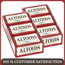 ALTOIDS Classic Peppermint Breath Mints, 1.76-Ounce Tin (Pack of 12)