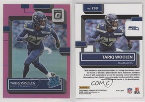 2022 Panini Donruss Optic Rated Rookie Pink Prizm Tariq Woolen #298 Rookie RC