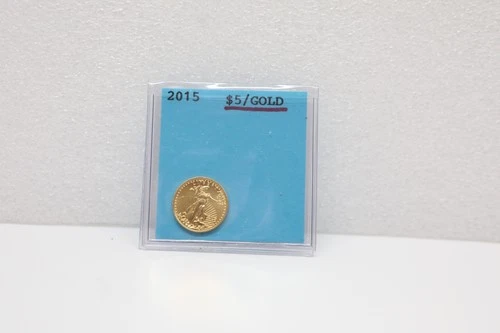 2015 $5 Dollar American Gold Eagle Liberty 1/10 Oz Gold Bullion Coin