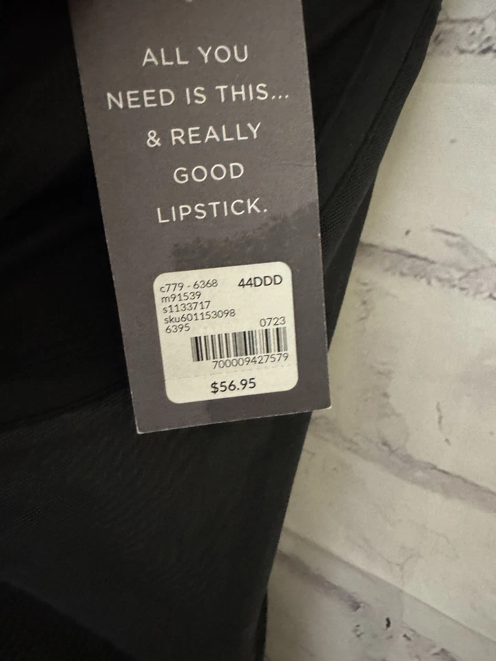 Cacique Seriously Sexy Corset Black Size 44DDD Neglige Underwire Keyhole New - Image 4 of 4