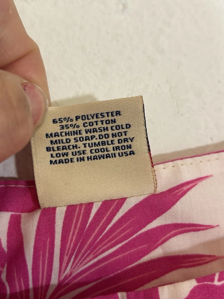 Vestido para damas Royal Hawaiian Creations 2XL rosa blanco Muu Muu Aloha Camp Foto 4 de 4