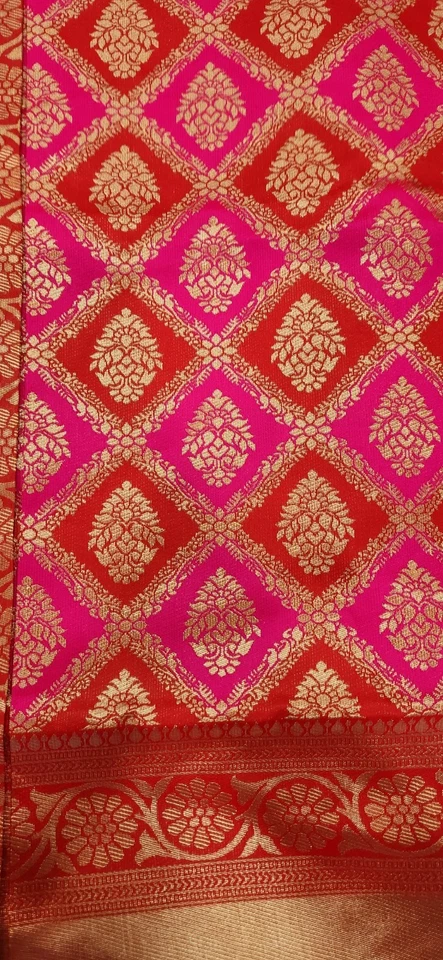 BLUSA SARI INDIA NUEVA SARI PAKISTANÍ BODA DISEÑADOR BOLLYWOOD ROPA DE FIESTA Foto 4 de 4