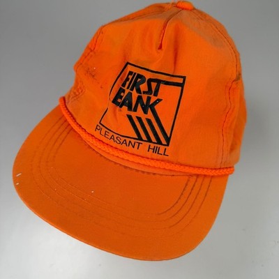 First Bank Pleasant Hill Orange Nylon Baseball Cap Herren Verstellbar Snapback
