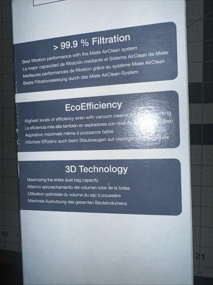 Miele 10123210 AirClean 3D Efficiency Dust Bag, Type GN | SEE PICTURE - Image 2 of 4