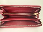 Prada Saffiano Leather Zip Around Wallet Red Gold Hardware Continental Wallet — photo 2