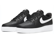 Nike Air Force 1 Low 07 Black White Pebbled Leather Sneaker CT2302-002 Mens SZ 6
