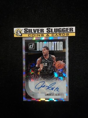 2018-19 LaMarcus Aldridge Donruss Dominator Auto Checker #1/49 San Antonio Spurs