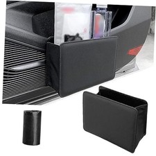 Car Seat Back-mounted Storage Box, 8.07" x 5.51" x 2.55" Foldable 1 PC Black