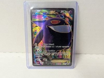 2014 POKEMON XY PHANTOM FORCES #114 GENGAR EX FULL ART ULTRA RARE HOLO ENGLISH