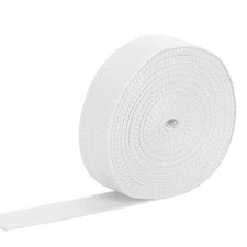 1 Inch Cotton Webbing, 12 Yards Webbing Straps for Bags Handles, White 1 Inch