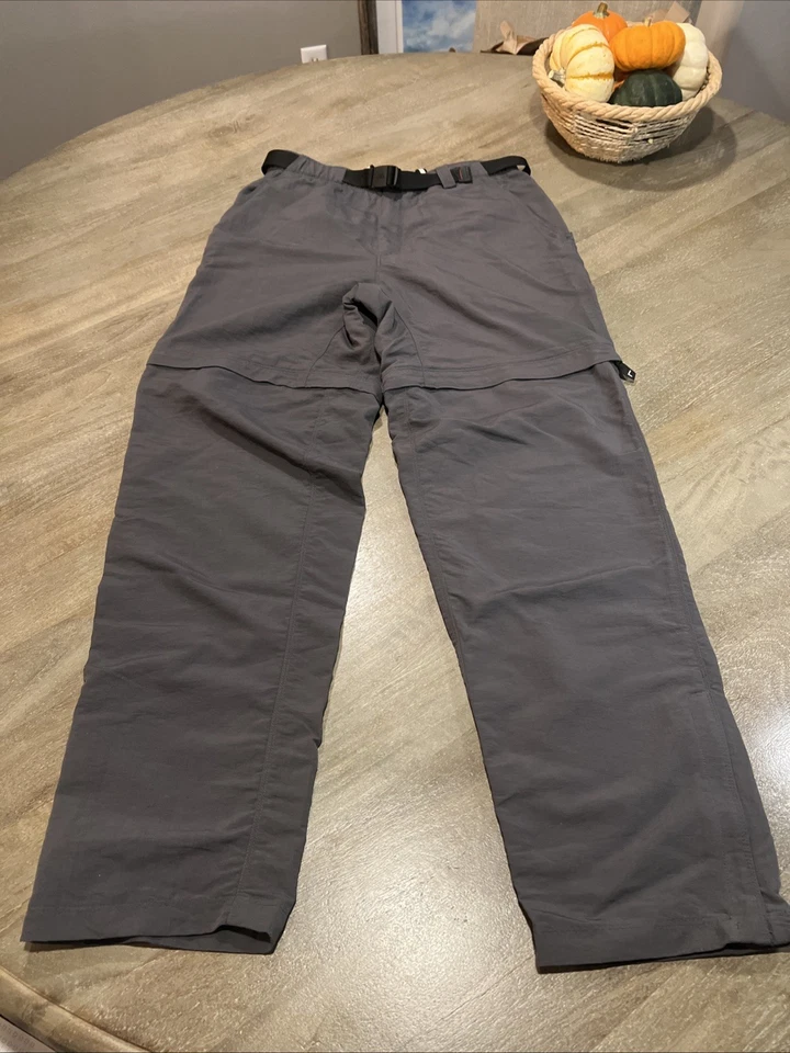 EUC женщины Med серый North Face трансформируемый брюки/шорты туризм открытый лагерь молнии - Изображение 3 из 4