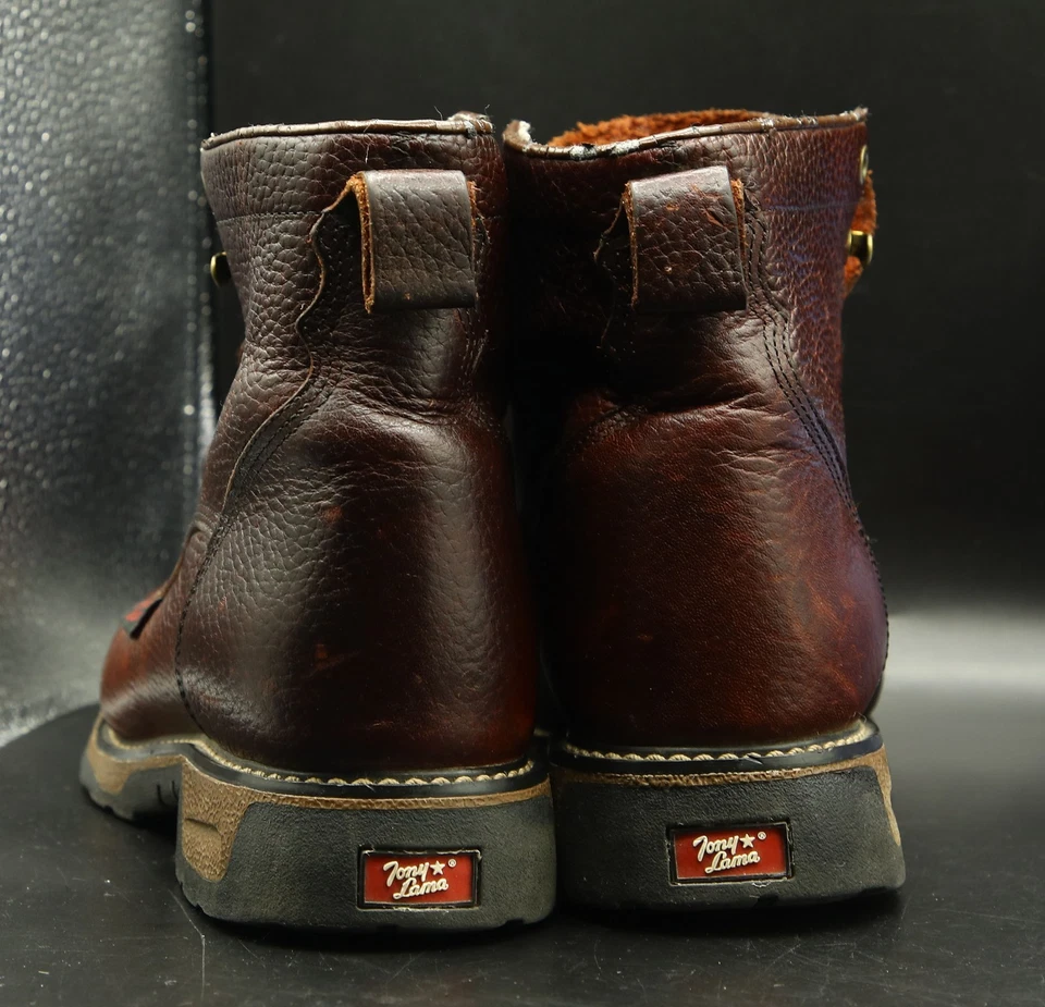 Tony Lama TW953Y 棕色青少年系带皮靴,青少年尺码 2.5 — 第 4/4 张图片