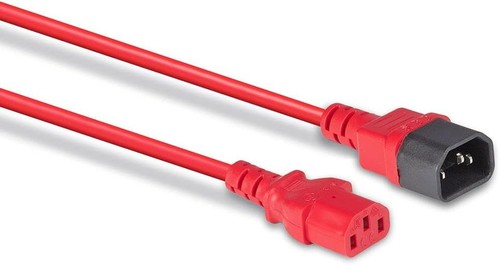 LINDY 30478 2m IEC Verlängerung, rot 2 m - Bild 4 von 5