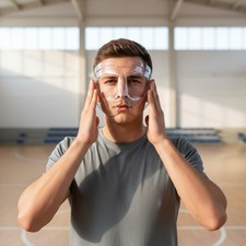 Transparent Basketball Face Guard Lightweight Sports Safeguarding Gear