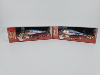 2x Lucky Craft B'Freeze 3'' Suspending Jerkbait Plasma Silver Black (BF78-7055) 
