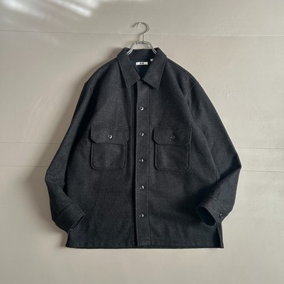 Uniqlo U Lemaire Oversized Fleece Shirt Jacket Dark Gray XL