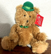 Vintage Russ Berrie "SHAWN" St. Patrick's Day Teddy Bear Plush 10" w/Tags