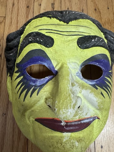 Vintage Halloween 1964 beflockt Ben Cooper KayroVue Opa Münster Maske Kostüm - Bild 8 von 22