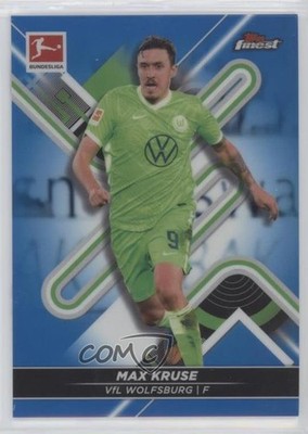 2021-22 Topps Finest Bundesliga Blue Refractor 49/150 Max Kruse #16 0o8o
