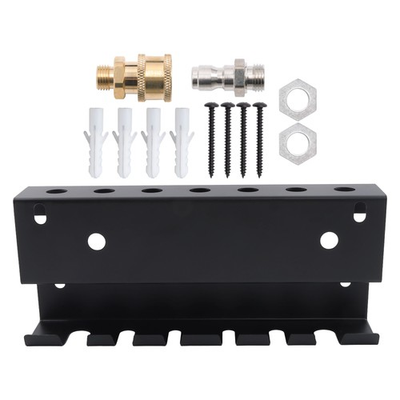 #ad LABLT Pressure Washer Accessories Storage Rack 1 4quot; Quick Connect 7 Hooks Black $16.52