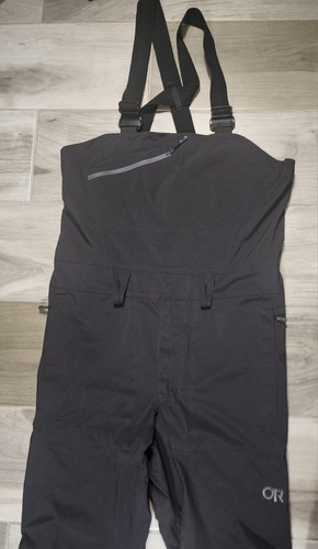 Outdoor Research Men’s Carbide Bibs Black Lightweight Snow Size M Flaw - Picture 10 of 21