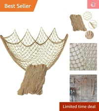 Handmade Fish Net Wall Decoration for Nautical Parties & Elegant Home Decor