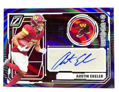 希少サイン 赤ティン Fishinger MOE 石敢営　autograph 2024 Zenith Austin Ekeler Purple 