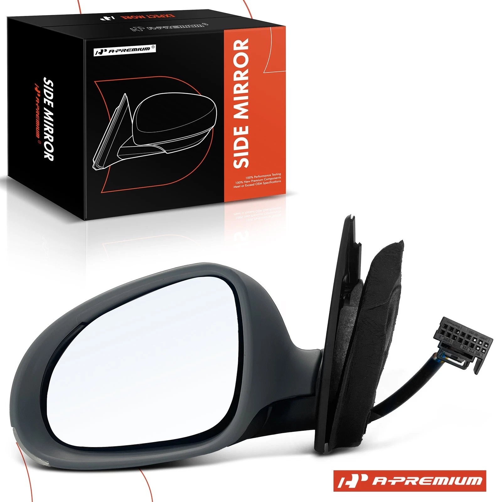 A-Premium Driver Power Adjust Mirror with Manual Folding for Volkswagen Passat