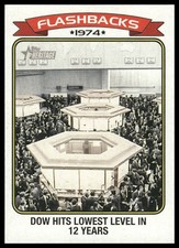 Dow Jones Hits Lowest In 12 Years Flashbacks Insert 2023 Topps Heritage #NF-6