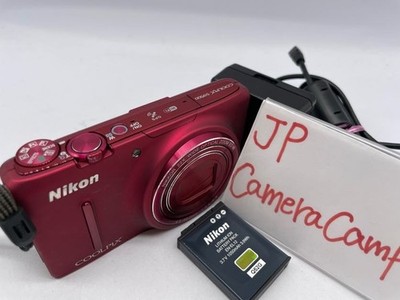 Ausgezeichnete Nikon COOLPIX S9500 Digitalkamera rot 18.1MP Kompakt 22x Zoom ...