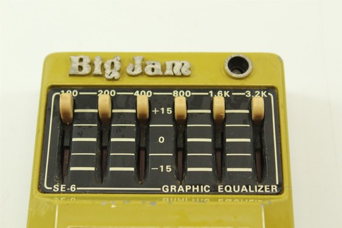Vintage Big Jam Effects Pedal SE-6 Graphic Equalizer Untested As Is Parts Repair - Picture 2 of 7