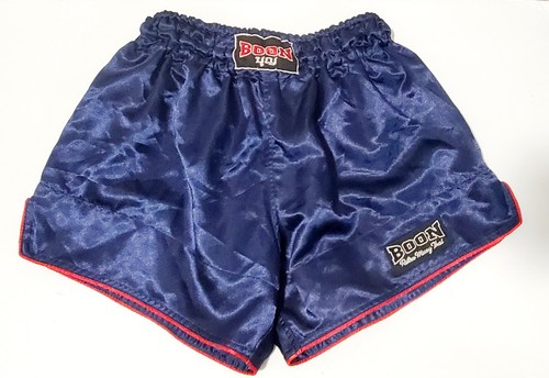 Boon Sport Retro Muay Thai Shorts - dunkelblau leicht - Größe XL