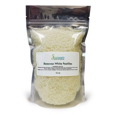 White Beeswax Pastilles Beads 100% Pure & Natural Made in USA Bulk 4 oz to 23 lb